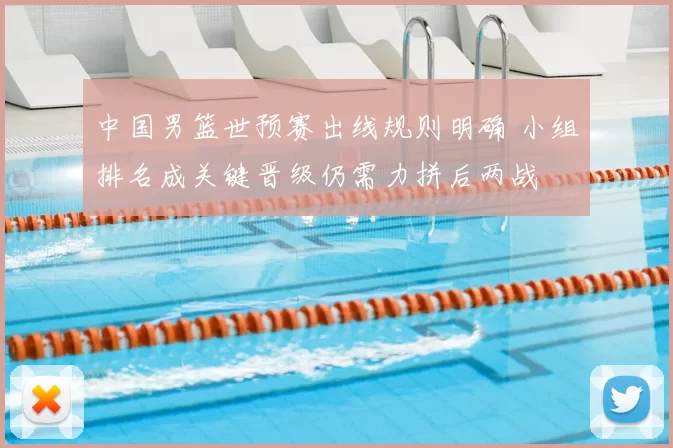 中国男篮世预赛出线规则明确 小组排名成关键晋级仍需力拼后两战